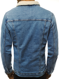 Jachetă de blugi bărbați albastră deschis OZONEE BN/5941
