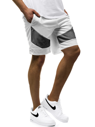 Pantaloni scurti bărbați albi OZONEE JS/KS2503
