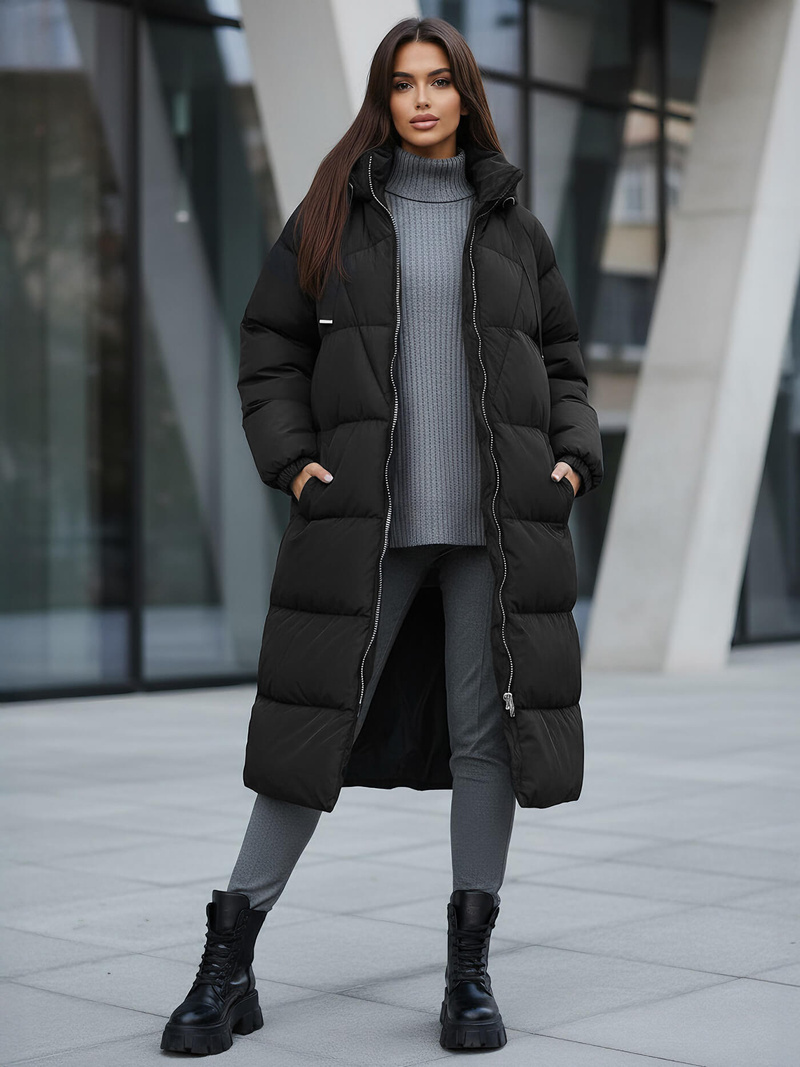 Geacă de femei neagra OZONEE JS/5M3163/392Z