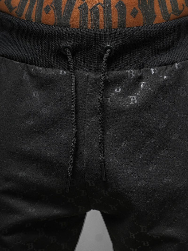 Pantaloni de trening bărbaţi negri OZONEE O/PS6021