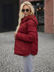 Geacă de femei burgundia OZONEE JS/16M9300/06Z