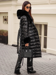 Palton de femei negru OZONEE JS/5M3160/392Z