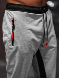Pantaloni de trening bărbaţi gri OZONEE JS/68K10357Z
