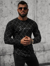 Hanorac bărbați neagră OZONEE O/5919BZ