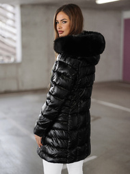 Geacă de femei neagră OZONEE JS/16M9120/392Z