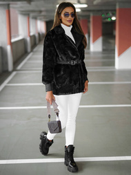 Geacă de femei neagra OZONEE JS/11Z8075Z