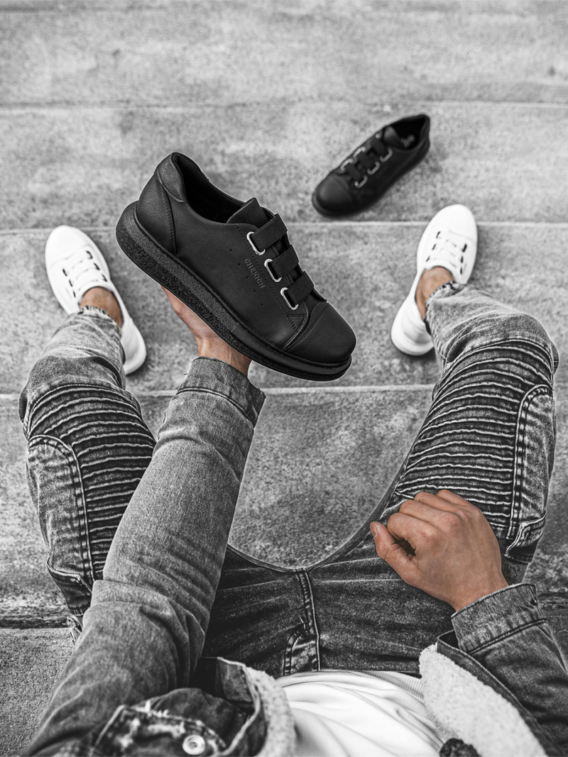 Sneakers pentru Barbati negri OZONEE CH/253