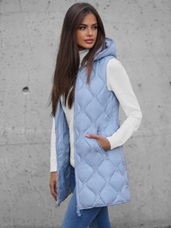 Vestă femei albastră deschis OZONEE O/H928/101Z