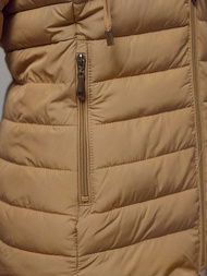 Geacă damă bej închis OZONEE JS/16M9103/84