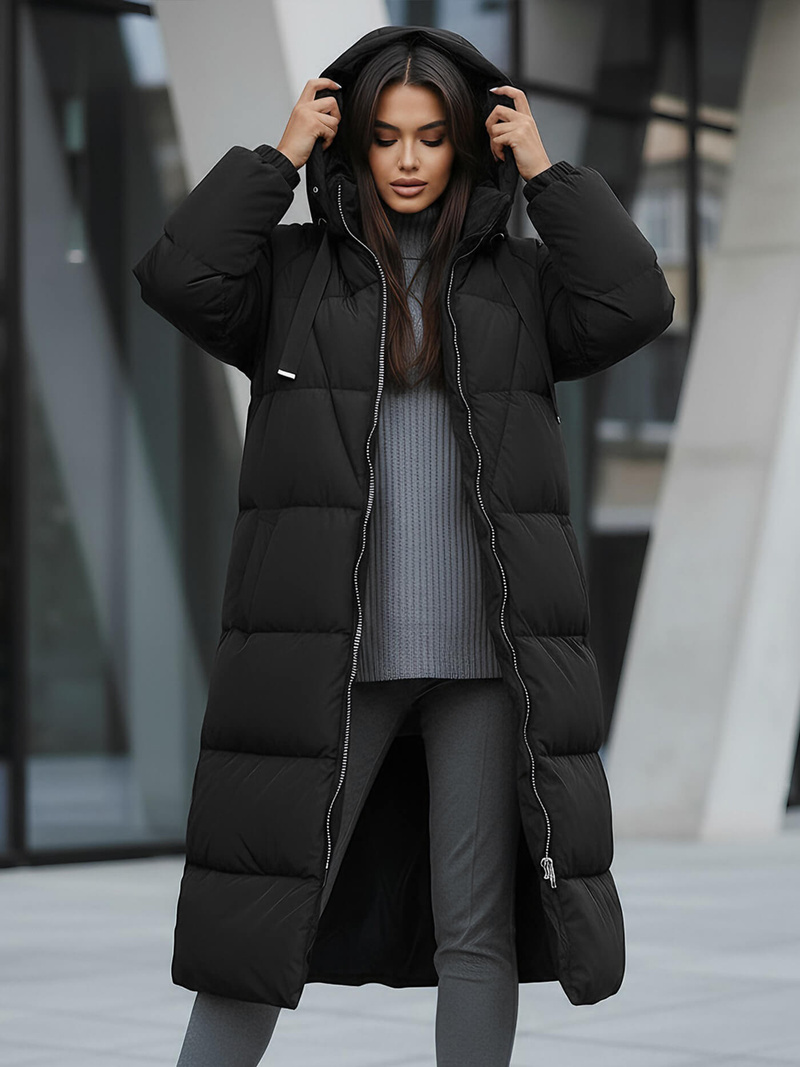 Geacă de femei neagra OZONEE JS/5M3163/392Z