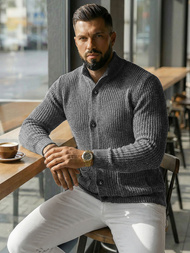 Pulover bărbați antracit OZONEE NB/MM6020/3Z