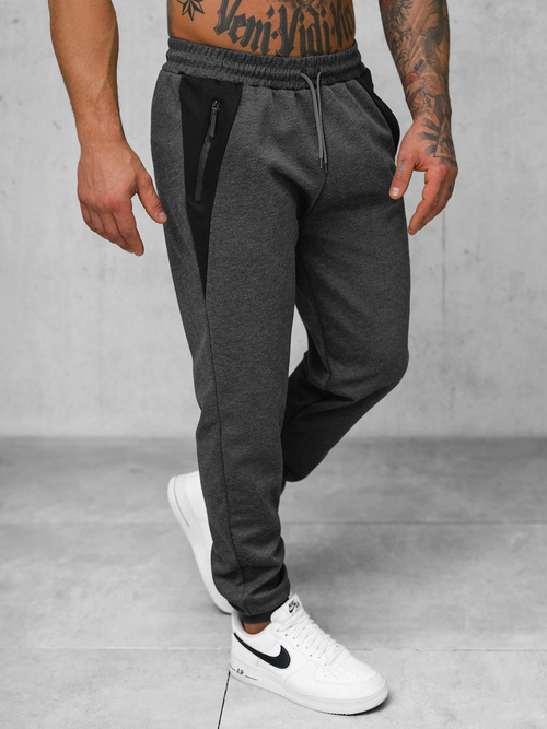 Pantaloni de trening bărbaţi antracit OZONEE JS/15K1813/5
