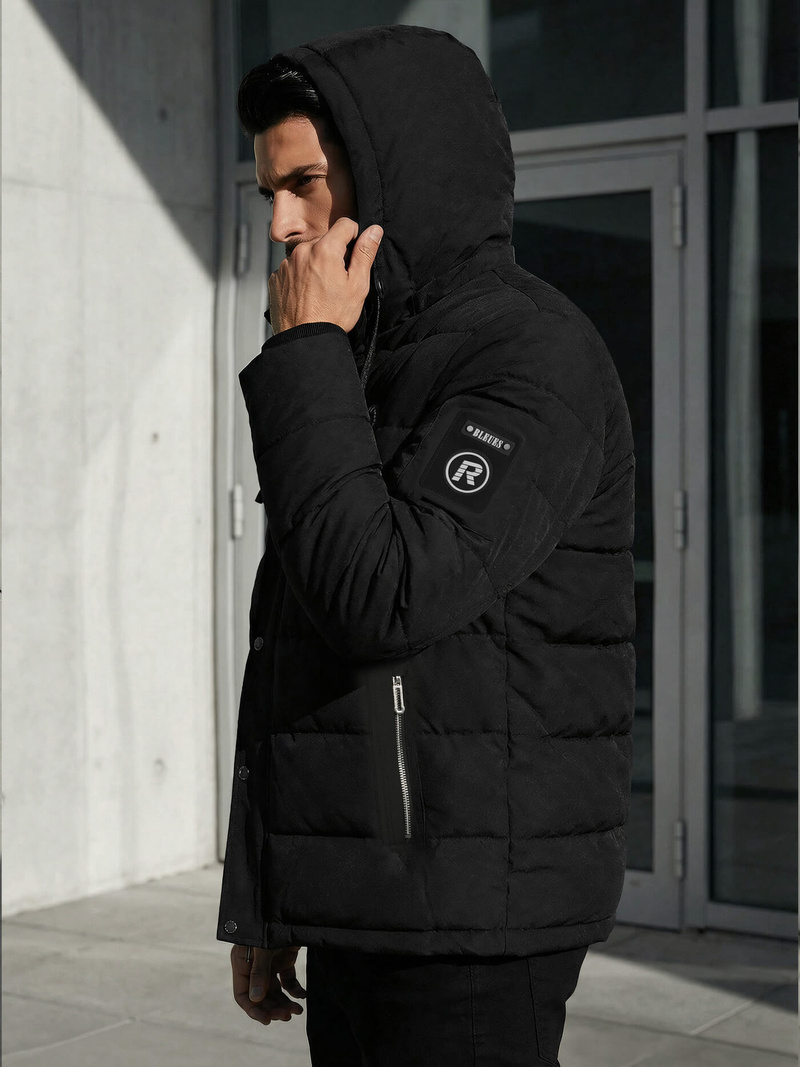 Geacă bărbați neagră OZONEE JS/31M5077/392