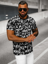 Tricou bărbați negru OZONEE O/T1268/3