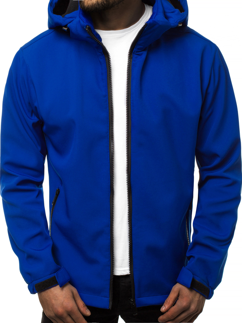 Jachetă softshell bărbați albastră OZONEE JS/56008