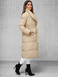 Geacă de iarnă parka femei bej OZONEE JS/M737/62Z