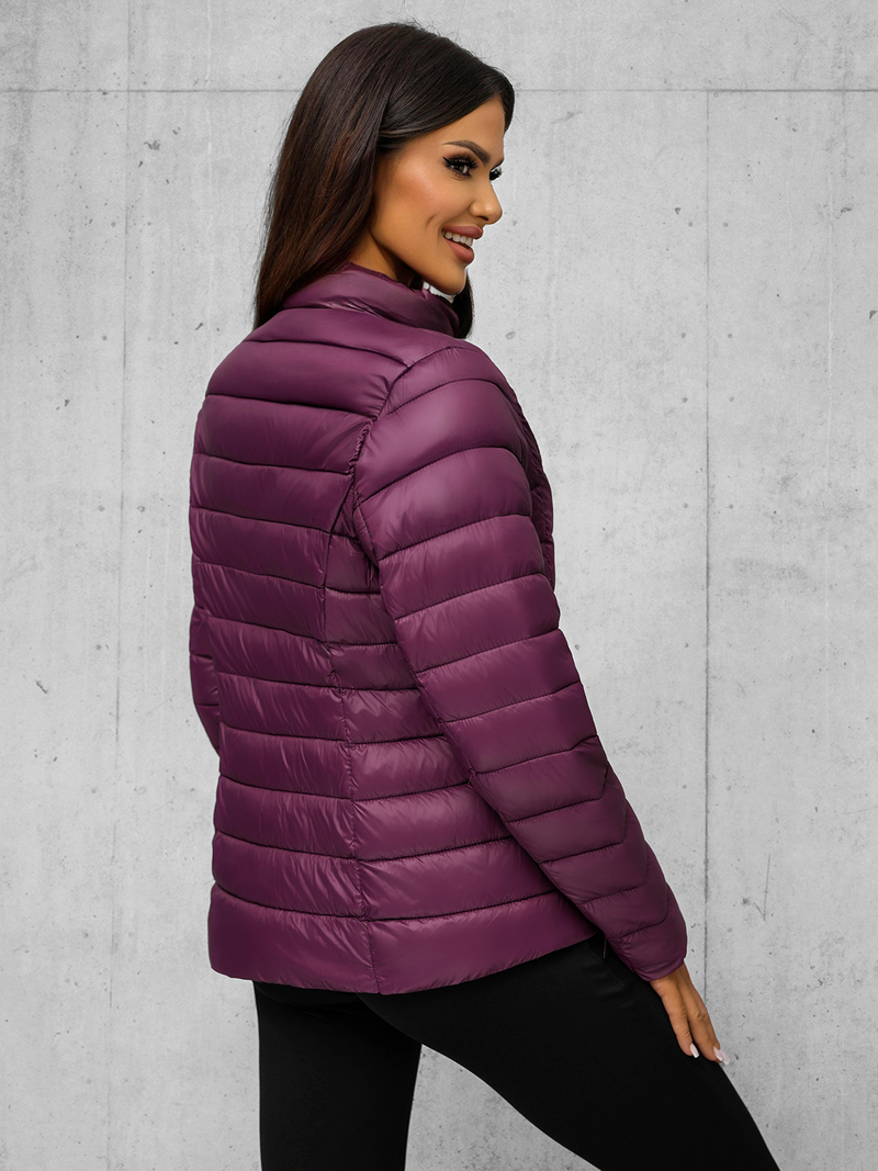 Jachetă de femei bordo OZONEE JS/11Z8170Z