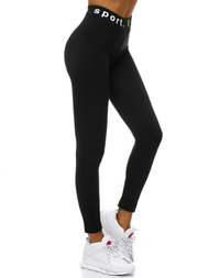 Colanţi femei negri-galben OZONEE O/82353