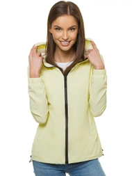 Jachetă femei lumină galbenă OZONEE JS/HH036/59