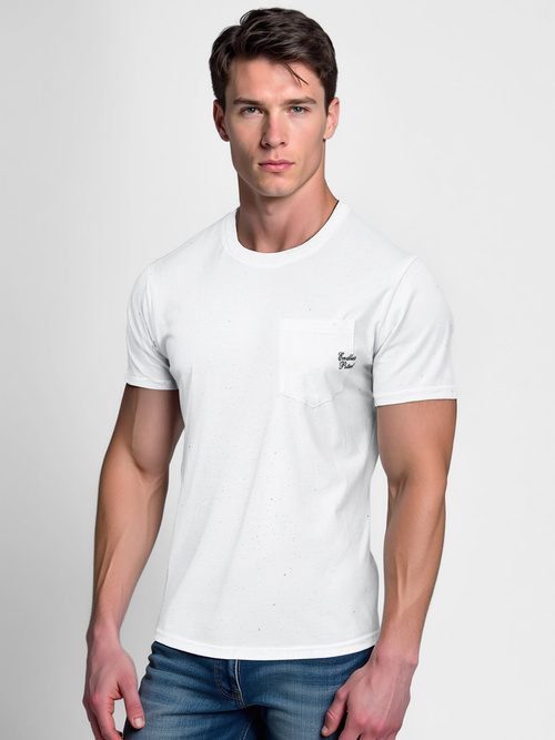 Tricou bărbați alb OZONEE O/QQ1387Z
