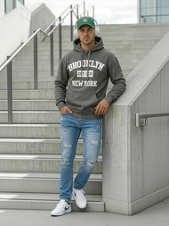 Hanorac bărbați antracit OZONEE JS/8B1767/5Z