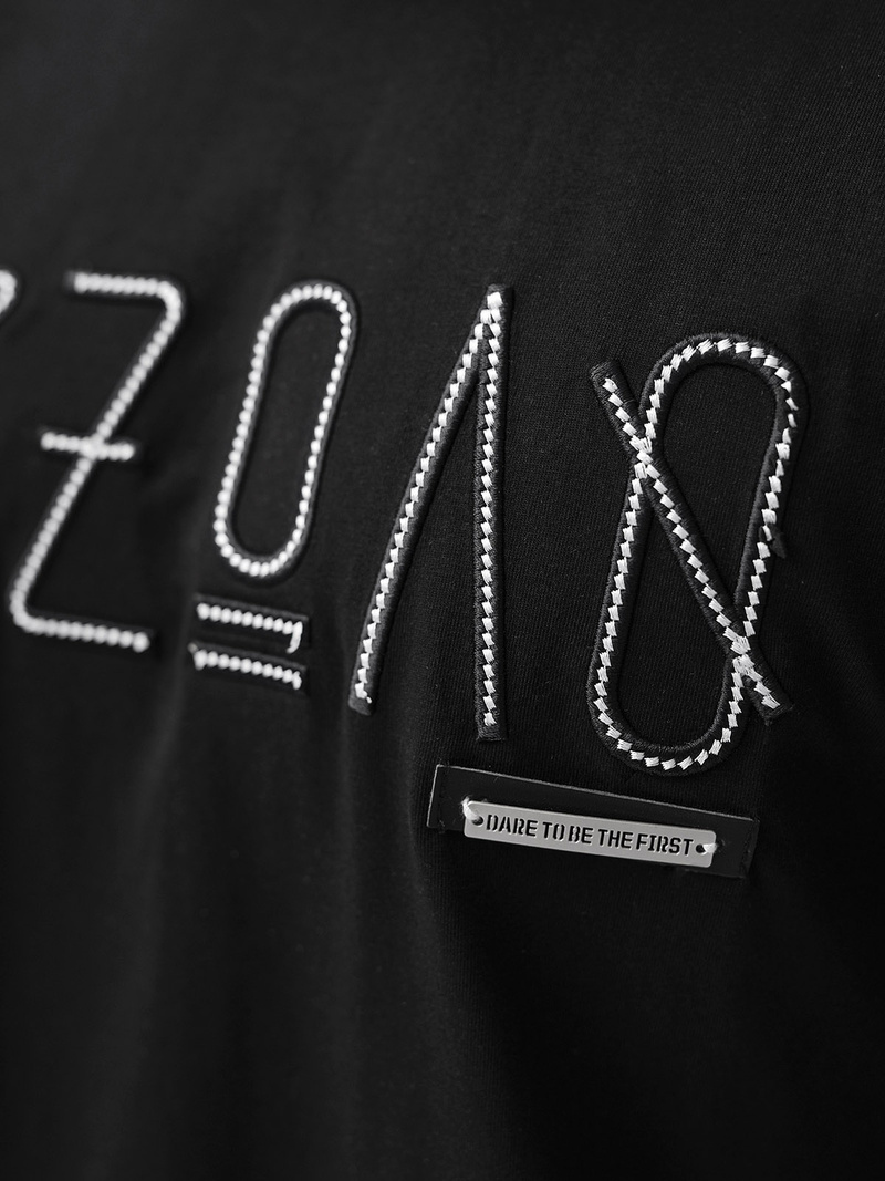 Tricou bărbați negru OZONEE O/QQ1185