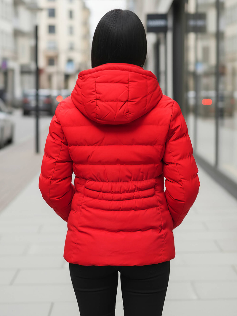 Geacă de iarnă femei roșie OZONEE JS/M769/270