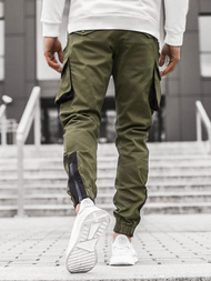 Pantaloni jogger bărbați verde OZONEE A/705