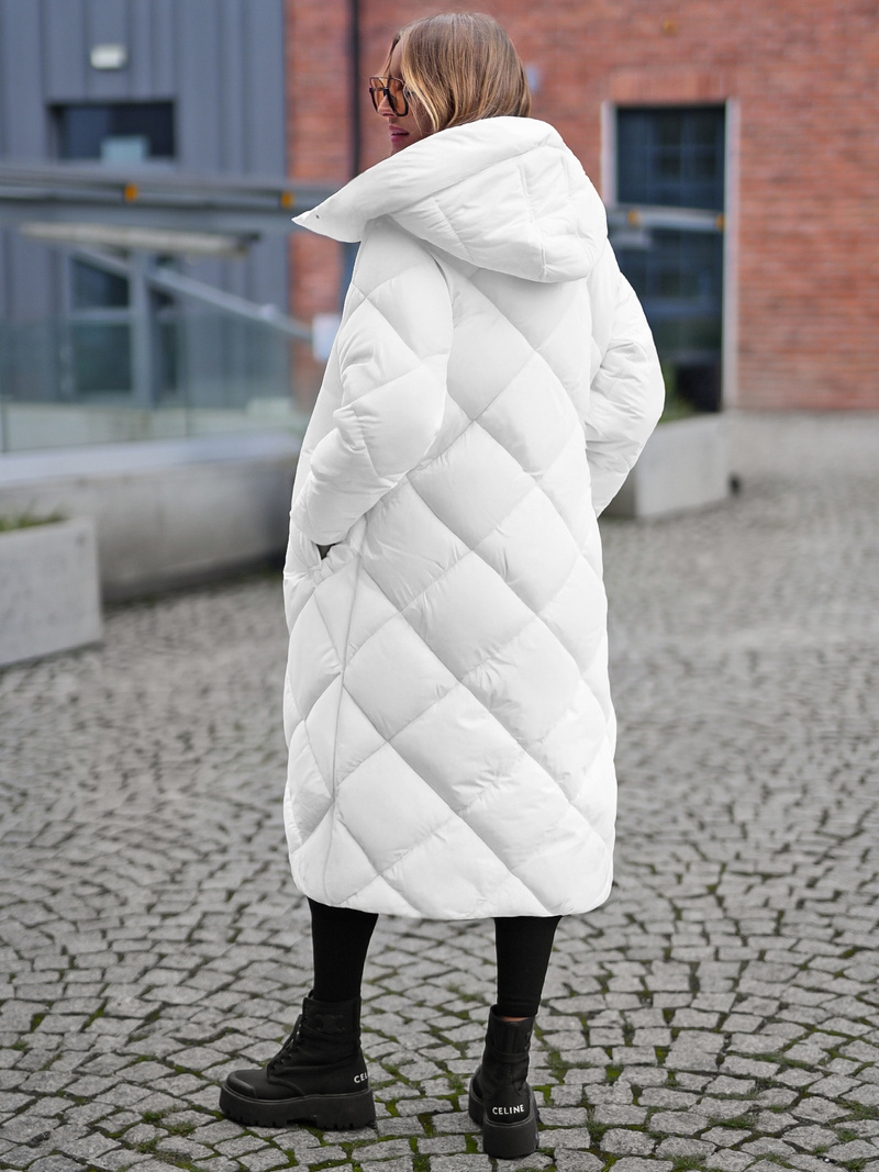 Geacă de femei alb OZONEE JS/5M3173/281Z