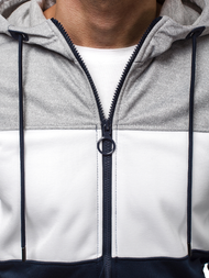 Hanorac bărbați albastru marin OZONEE JS/YD88012Z