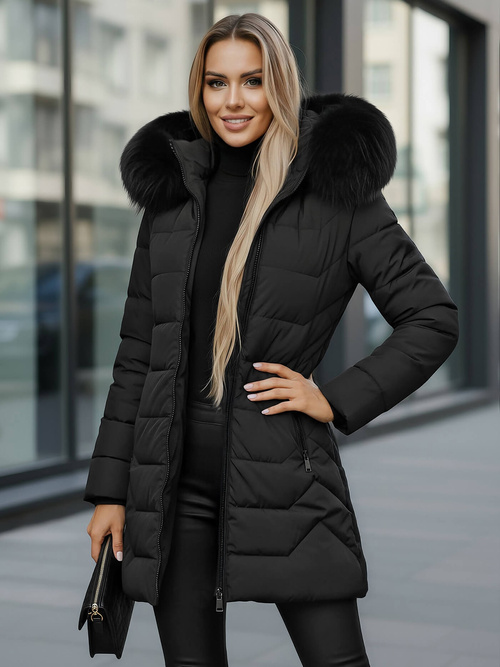 Geacă de femei neagra OZONEE JS/16M9121/392Z