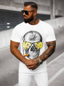Tricou bărbați albi OZONEE JS/Y70019