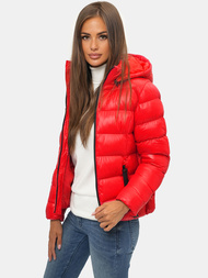 Geacă de iarnă femei roșie OZONEE JS/M782/270