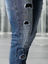 Blugi bărbaţi albaștri OZONEE NB/MP0050BZ