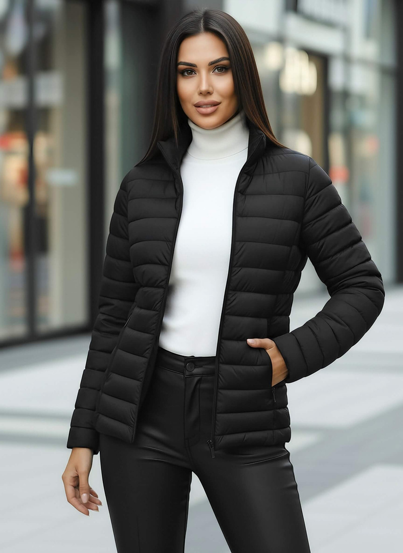 Geacă damă neagra OZONEE JS/16M9109/392Z