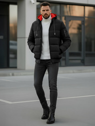 Geacă bărbați neagră OZONEE JS/31M5003Z