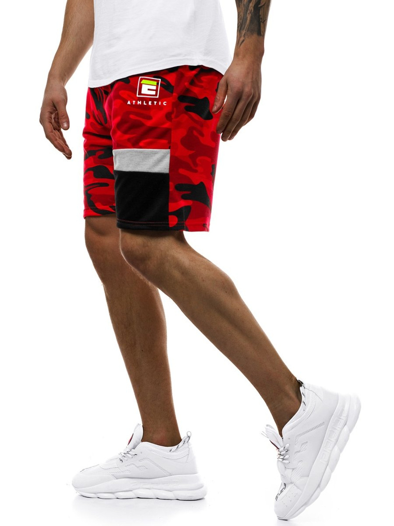 Pantaloni scurti bărbați rosii OZONEE JS/KK300160