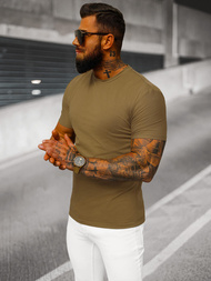 Tricou bărbați maro OZONEE NB/MT3001