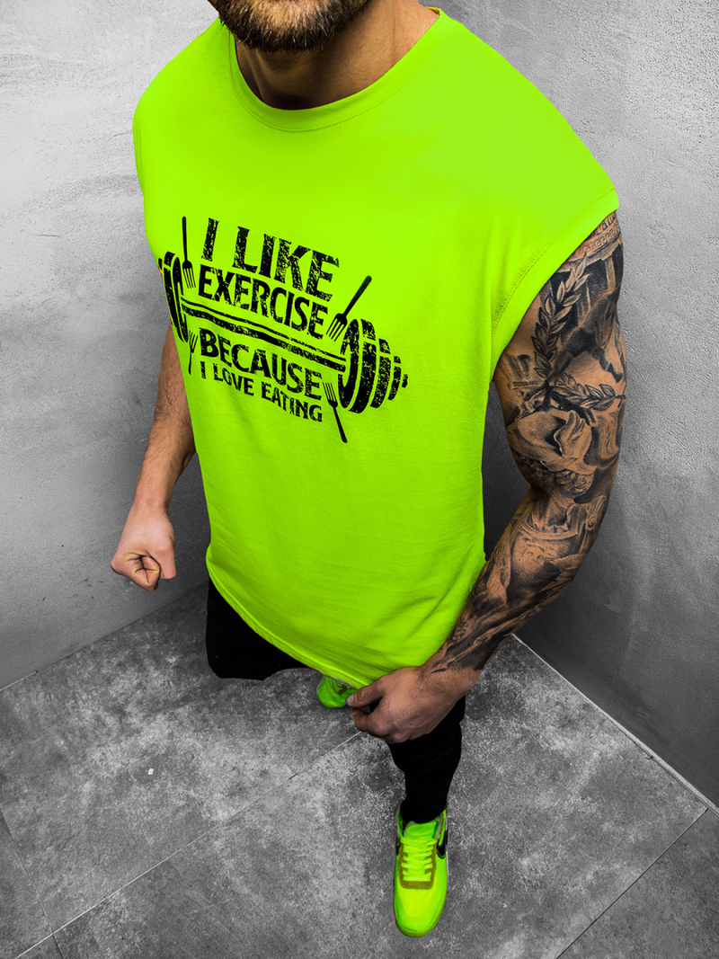 Maiou bărbați verde-neon OZONEE MACH/M1210Z