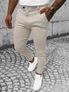 Pantaloni Chino Bărbaţi Bej OZONEE O/P4049