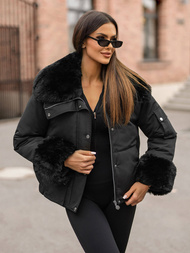 Geacă de iarnă damă neagră OZONEE O/H833