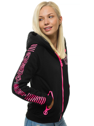 Hanorac femei neagră OZONEE JS/KSW3012