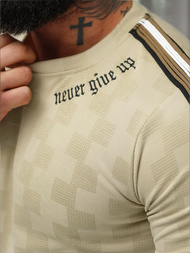 Tricou bărbați bej OZONEE O/QS11621