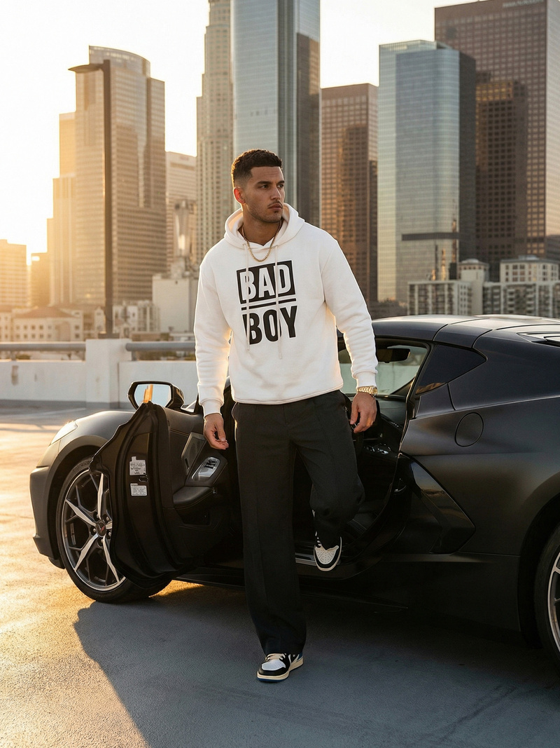 Hanorac bărbați alb OZONEE JS/65B3909/1Z