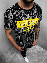 Tricou bărbați negru OZONEE JS/KS1993Z