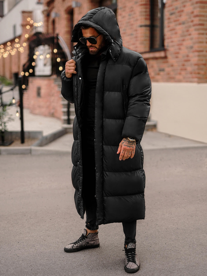 Geacă de iarnă bărbați neagră OZONEE O/M3202Z