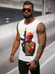 Maiou bărbați alb OZONEE O/T107/1