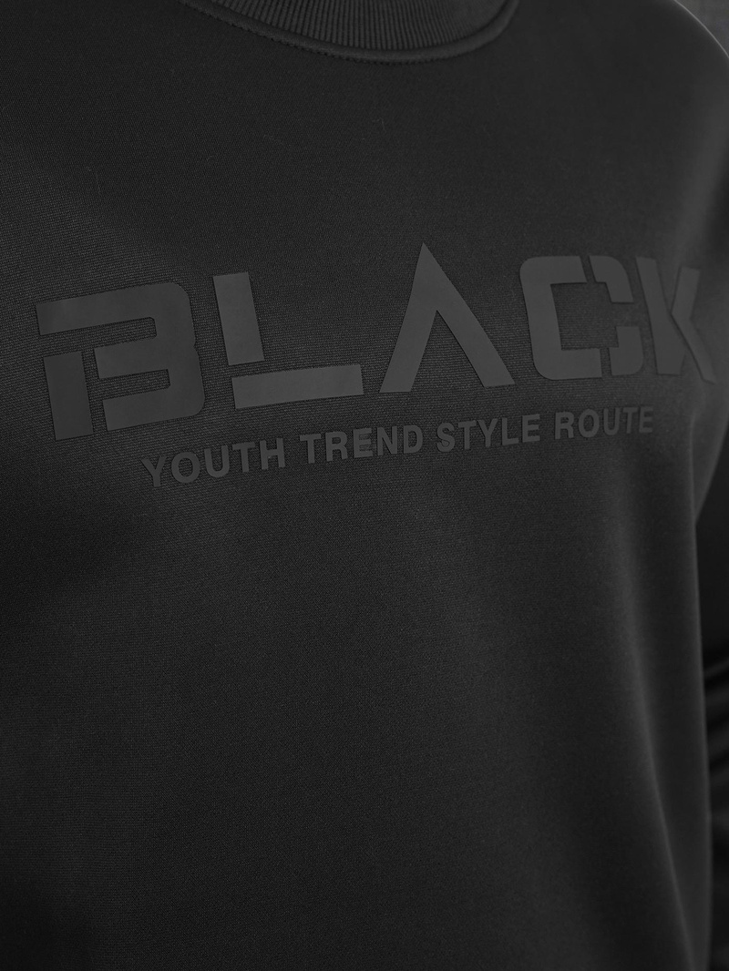 Hanorac bărbați negru OZONEE JS/8B1992/3