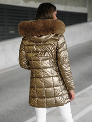 Geacă de femei aur OZONEE JS/16M9120/403Z