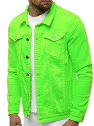 Geacă de blugi bărbați verde OZONEE G/620